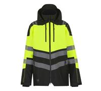 Regatta Professional Mens High-Vis Waterproof Jacket (L) (Black/Yellow)