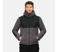 Regatta Professional Mens Hooded Jacket - Iron/Black - S - Iron/Black - 100% Polyester