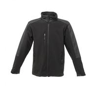 Regatta Hydroforce black men's waterproof breathable hooded softshell jacket