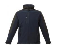 Regatta Professional Mens Hydroforce 3-layer Membrane Waterproof Breathable Softshell Jackets - Navy/Black - 2XL - Navy/Black - 100% Softshell