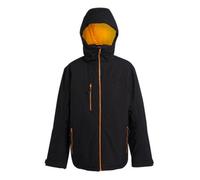 Regatta Professional Mens Insulated Waterproof Jacket Black/orange Pop (S)