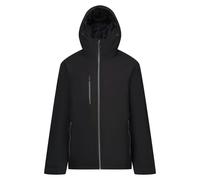 Regatta Professional Mens Insulated Waterproof Jacket - Black/Seal Grey - Black/Seal Grey - 4XL - 100% Polyester