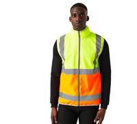 Regatta Men's Pro Full Zip Hi-Vis Vest L (Yellow/Orange)
