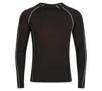 Regatta Professional Mens Long-Sleeved Base Layer Top - Black - L - Black - 92% Polyester/8% Elastane
