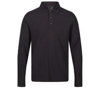 Regatta Professional Mens Long-Sleeved Polo Shirt - Seal Grey - M - Seal Grey - 65% Polyester/35% Cotton