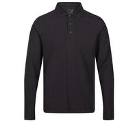 Regatta Professional Mens Long-Sleeved Polo Shirt - Seal Grey - L - Seal Grey