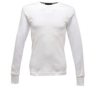 Regatta Mens Thermal Underwear Long Sleeve Vest / Top (White) - Size Small