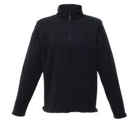 Regatta Professional Mens Micro Zip Neck Fleece Top Black (S)