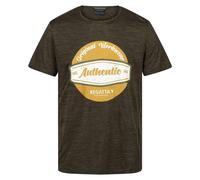 Regatta Professional Mens Moisture Wicking T-Shirt - Dark Khaki Marl - Dark Khaki Marl - S - 100% Polyester