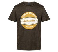 Regatta Mens Original Moisture Wicking T-Shirt (Dark Khaki Marl) - Size Medium