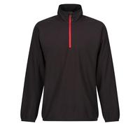 Regatta Professional Men's Navigate Half Zip Fleece with Hood & Contrasting Zip, Lightweight Midlayer - Perfect for Outdoors, Walking & Hiking Black