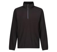 Regatta Professional Men's Navigate Half Zip Fleece with Hood & Contrasting Zip, Lightweight Midlayer - Perfect for Outdoors, Walking & Hiking Black