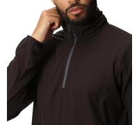 Regatta Professional Men's Navigate Half Zip Fleece with Hood & Contrasting Zip, Lightweight Midlayer - Perfect for Outdoors, Walking & Hiking Navy