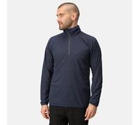 Regatta Professional Men's Navigate Half Zip Fleece with Hood & Contrasting Zip, Lightweight Midlayer - Perfect for Outdoors, Walking & Hiking Navy