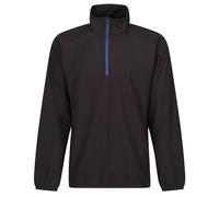 Regatta Professional Men's Navigate Half Zip Fleece with Hood & Contrasting Zip, Lightweight Midlayer - Perfect for Outdoors, Walking & Hiking Black