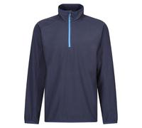 Regatta Professional Men's Navigate Half Zip Fleece with Hood & Contrasting Zip, Lightweight Midlayer - Perfect for Outdoors, Walking & Hiking Navy