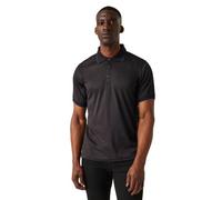 Regatta Professional Mens Navigate Short Sleeved Polo Shirts Black/Blue