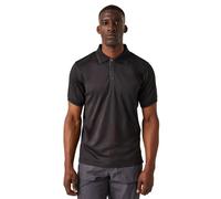 Regatta Men's Polo Shirt Navigate Recycled – Professional Short-Sleeve – Black/Seal Grey