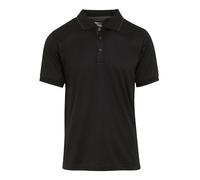 Regatta Professional Mens Navigate Short Sleeved Polo Shirts Black/Grey
