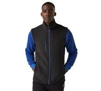 Regatta Professional Men's Water Repellent Navigate 2 Layer Softshell Bodywarmer Black New Royal, Size: 3XL