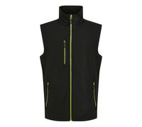 Regatta Professional Navigate Two Layer Soft Shell Bodywarmer 3XL Black/Lime