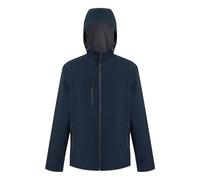 Regatta Softshell Jacket Navigate - Professional men's fleece-lined hooded, navy/grey