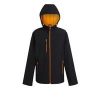 Regatta Men's Navigate Softshell Jacket, Hooded, Orange, 2XL
