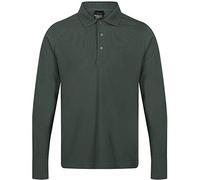 Regatta Professional Mens Pro 65/35 Classic Long Sleeve Polo Shirt - Perfect for Workwear or Casual Dark Green