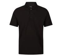 Regatta Polo Shirt Pro 65/35 Short Sleeve Base Layer Men's Black
