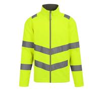 Regatta Professional Mens Pro Contract Ablaze Hi-Vis 2 Layer Soft Shell Jacket (S) (Yellow)
