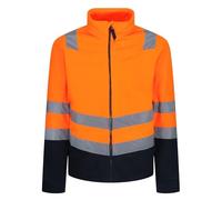 Regatta Professional Mens Pro Hivis 250 Fleece Jacket, Orange/Navy, M EU