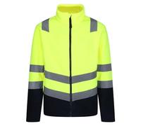 Regatta Professional Mens Pro Hivis 250 Fleece Jacket, Yellow/Navy, XL EU