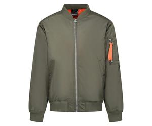 Regatta Professional Mens Pro Pilot Sleeve Pocket Bomber Jacket - Dark Khaki - 3XL - Dark Khaki - 100% Polyester