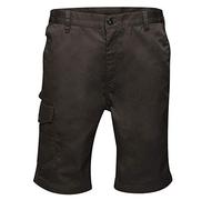 Regatta Men's Pro Reinforced Cargo Shorts TRJ389 – Durable, Water-Repellent – Black 36"