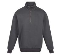 Regatta Professional Mens Quarter Zip Sweatshirt - Seal Grey - Seal Grey - XXL - 65% Polyester/35% Cotton