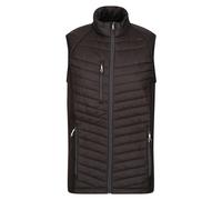 Regatta Professional Mens Quilted Hybrid Gilet - Black/Seal Grey - 4XL - Black/Seal Grey - 50% Polyamide/50% Polyester