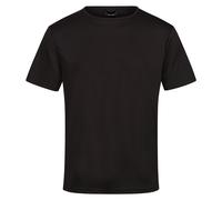 Regatta Mens Pro Reflective Moisture Wicking T-Shirt (Black) - Size Small