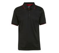 Regatta Professional Mens Short-Sleeved Polo Shirt - Black/Classic Red - XS - Black/Classic Red - 100% Mixed