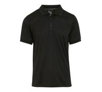 Regatta Professional Mens Short-Sleeved Polo Shirt - Black/Seal Grey - L - Black/Seal Grey