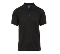 Regatta Professional Mens Short-Sleeved Polo Shirt - Black/New Royal - XL - Black/New Royal