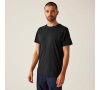 Regatta Professional Mens Pro Soft Touch Cotton Short Sleeved T Shirt Black
