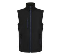 Regatta Professional Mens Softshell 2 Layer Body Warmer - Black/New Royal - L - Black/New Royal