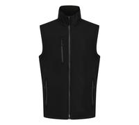 Regatta Professional Mens Softshell 2 Layer Body Warmer - Black/Seal Grey - M - Black/Seal Grey - 100% Mixed