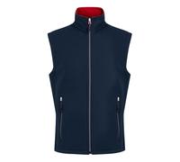 Regatta Professional Mens Softshell 2 Layer Body Warmer - Navy/Classic Red - S - Navy/Classic Red - 100% Polyester