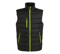 Regatta Professional Mens Thermal Body Warmer Black/lime Green (M)