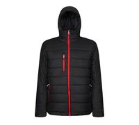 Regatta Mens Navigate Thermal Padded Jacket (Black/Classic Red) - Size Large