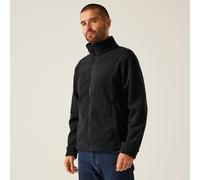 Regatta Thor 350 black men's heavyweight full-zip quick-dry fleece #TRF582