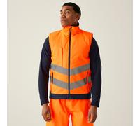 Regatta Professional Men's Waterproof Hi-Vis Pro Insulated Reflective Gilet Orange, Size: XL