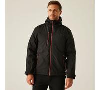 Regatta Professional Men's Waterproof Navigate Insulated Jacket Black Classic Red, Size: 3XL