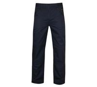 Regatta Professional Mens Waterproof Trousers - Navy - 36in - Navy - 65% Polyester/35% Cotton